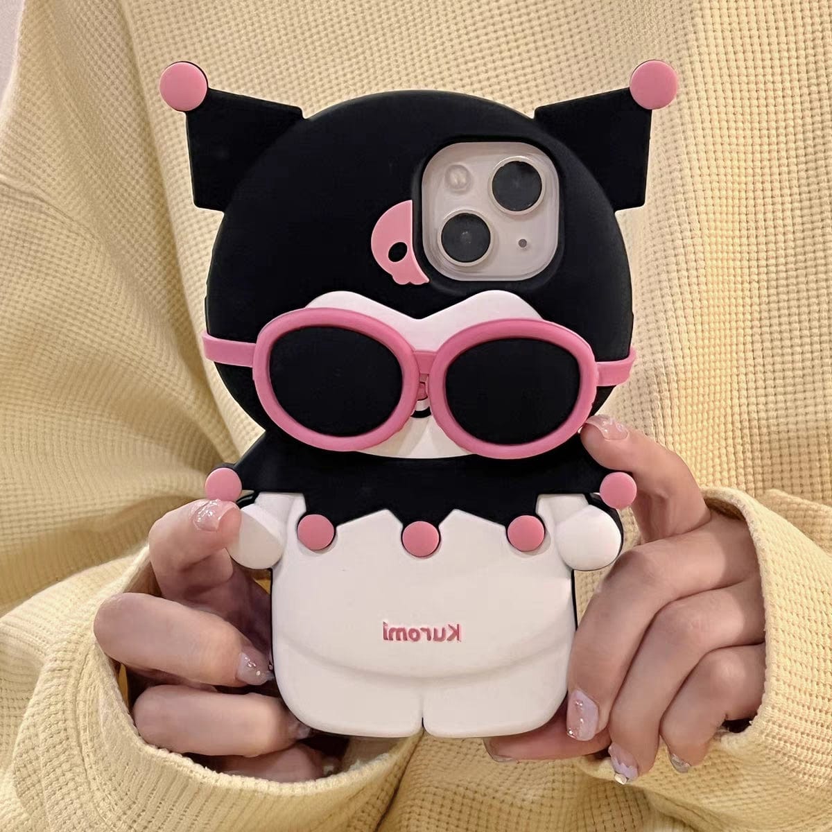 Sanrio Kuromi My Melody Wearing Sunglasses iPhone Case