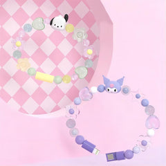 Sanrio Kuromi Pochacco Charging Data Cable Bracelet