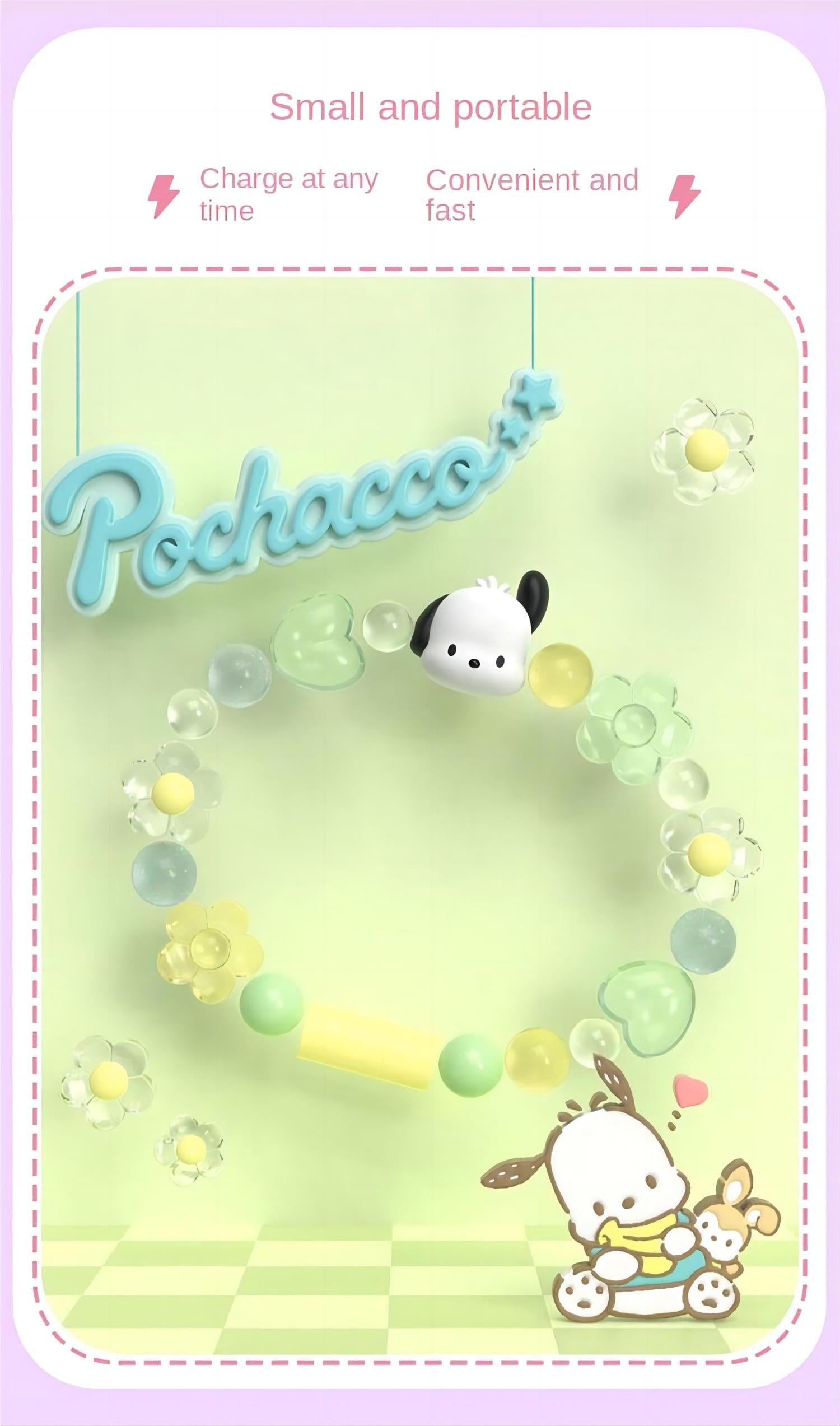 Sanrio Kuromi Pochacco Charging Data Cable Bracelet