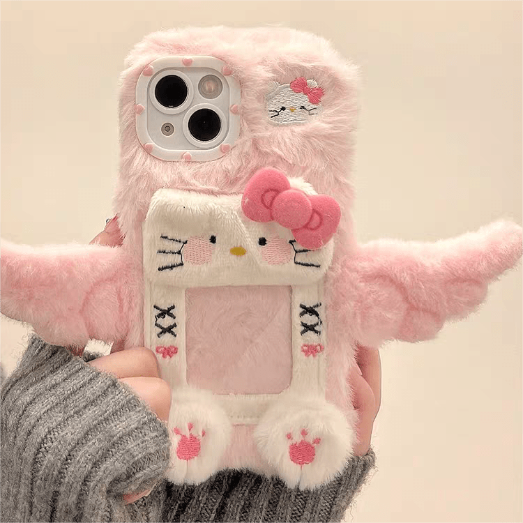 Sanrio Plush Angel Wings Hello Kitty Photo Frame iPhone Case