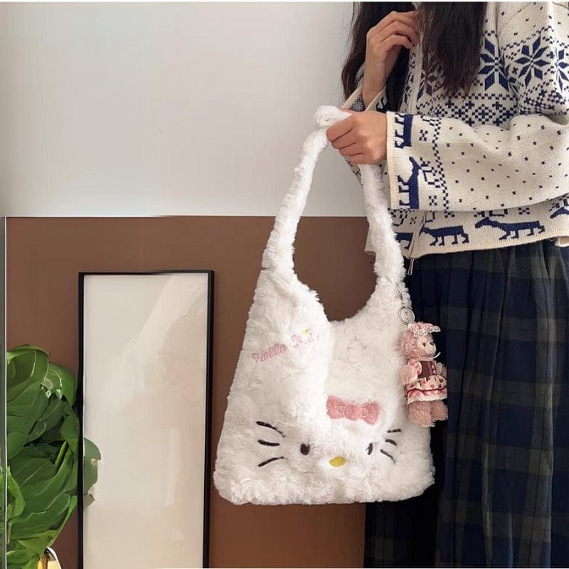 Sanrio Plush Hello Kitty Shoulder Bag