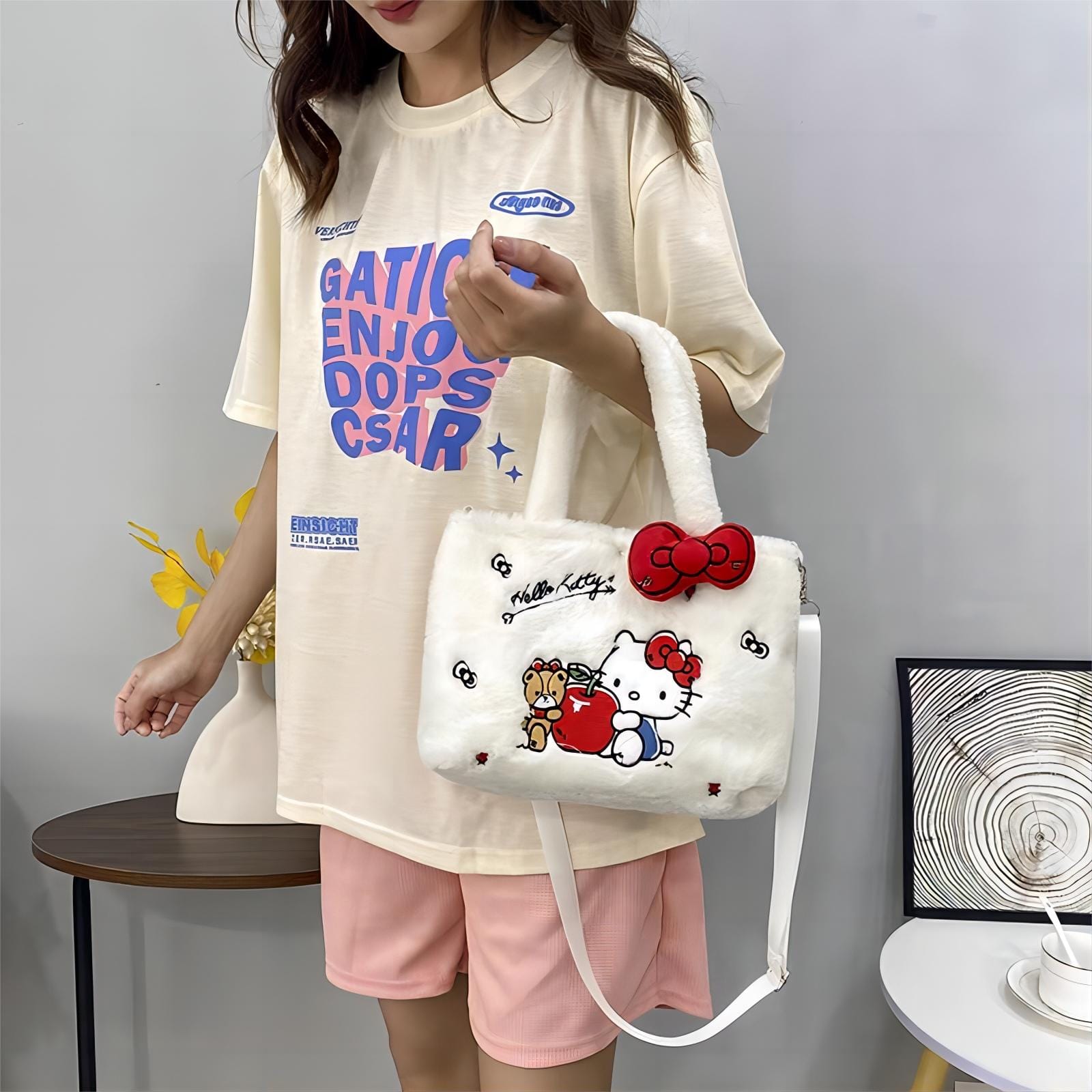 Sanrio Plush Single Shoulder Crossbody Bag
