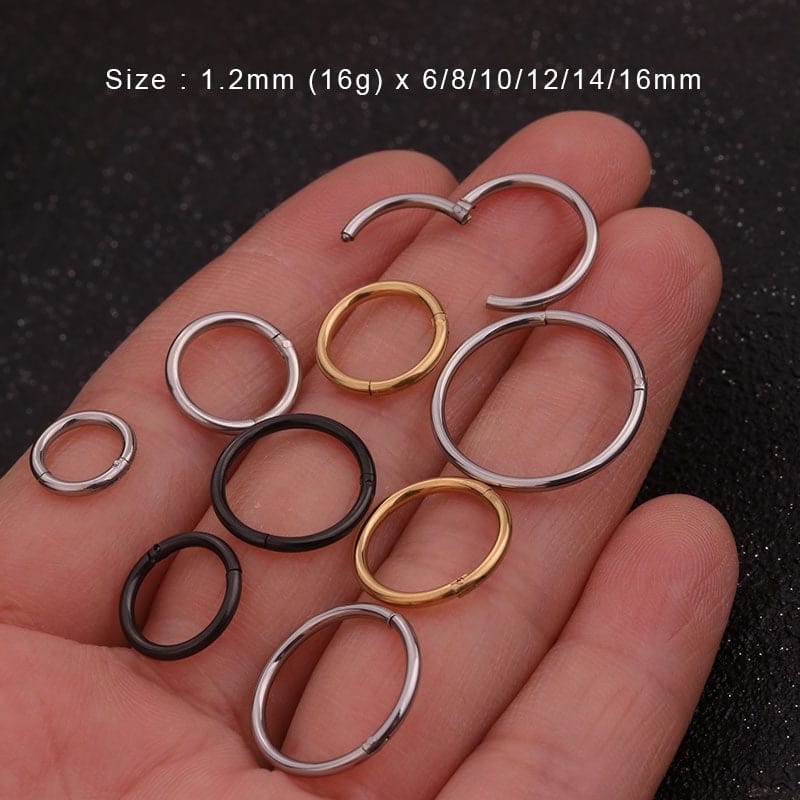 Stainless Steel 16 Gauge Nose Piercing Hoop Nose Ear Ring