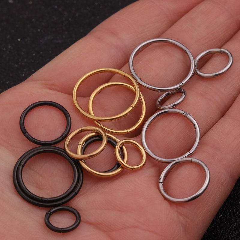 Stainless Steel 16 Gauge Nose Piercing Hoop Nose Ear Ring