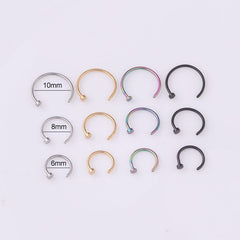 Surgical Steel 22 Gauge Nose Piercing Hoop Nose Ear Ring