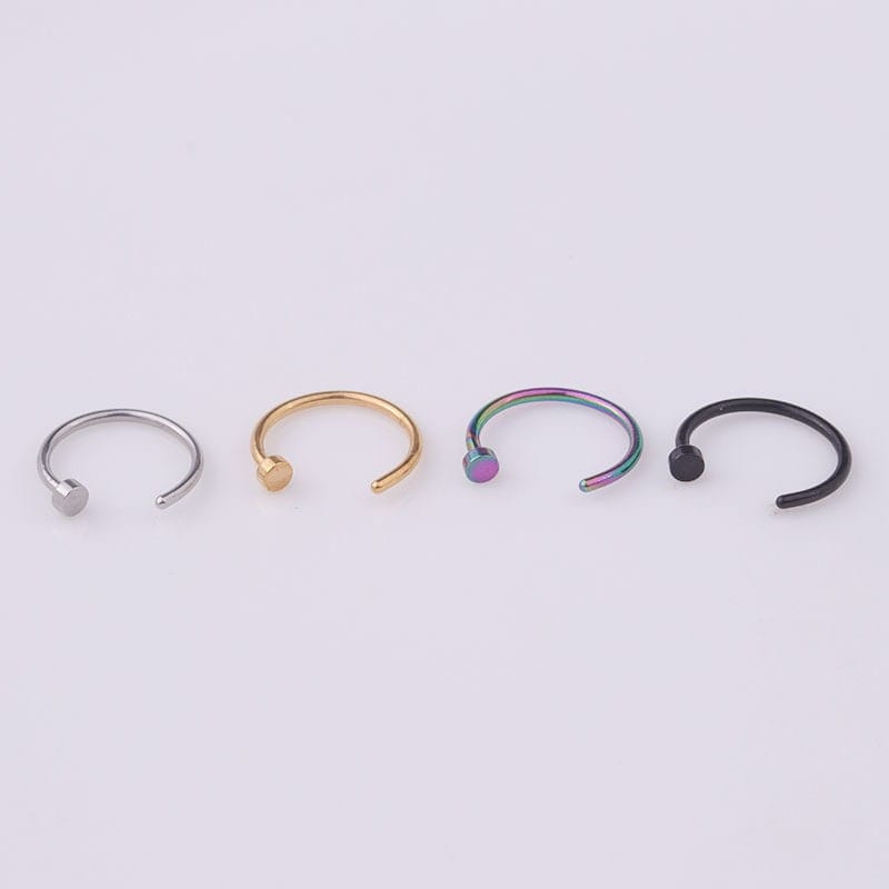 Surgical Steel 22 Gauge Nose Piercing Hoop Nose Ear Ring