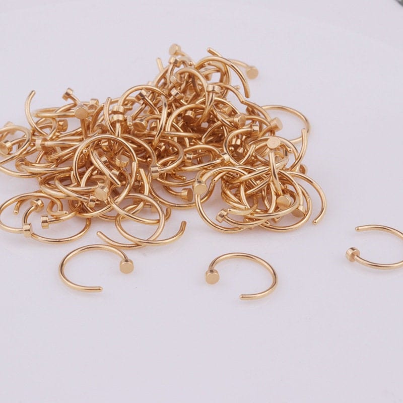 Surgical Steel 22 Gauge Nose Piercing Hoop Nose Ear Ring