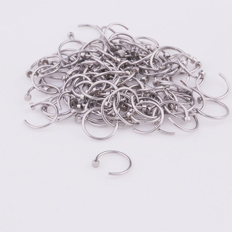 Surgical Steel 22 Gauge Nose Piercing Hoop Nose Ear Ring