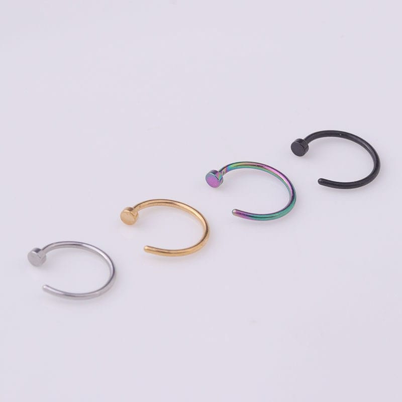 Surgical Steel 22 Gauge Nose Piercing Hoop Nose Ear Ring