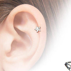 Helix-Stab aus chirurgischem Stahl mit Aqua-Stern