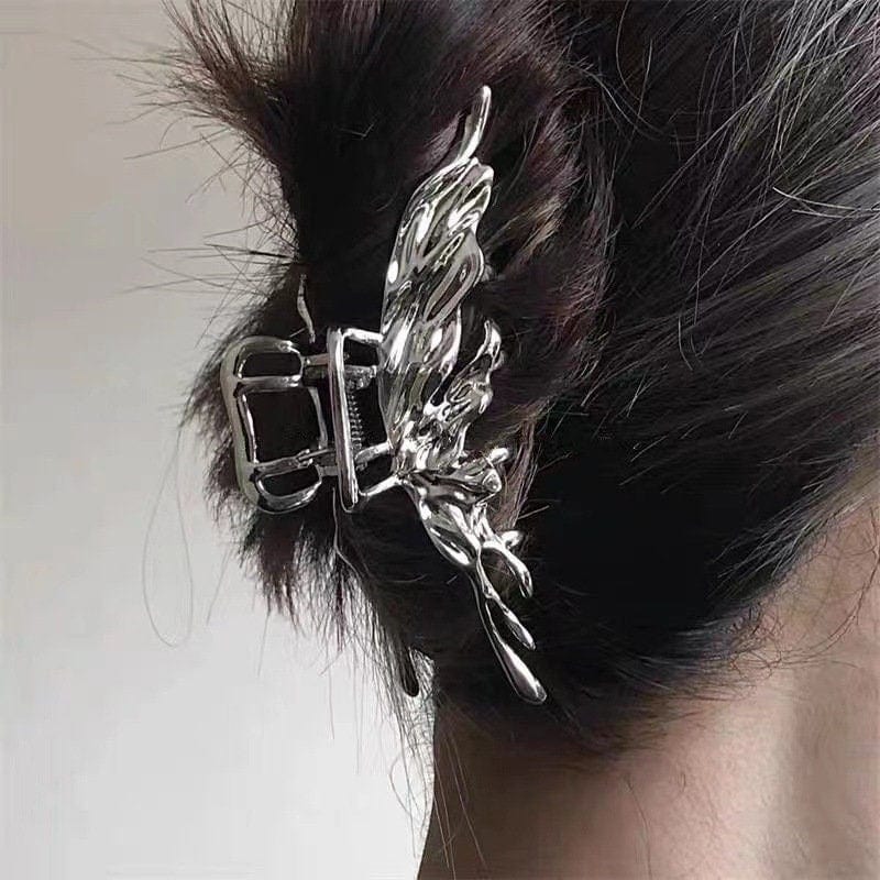 Trendy Abstract Butterfly Chignon Claw Clip Hair Clip