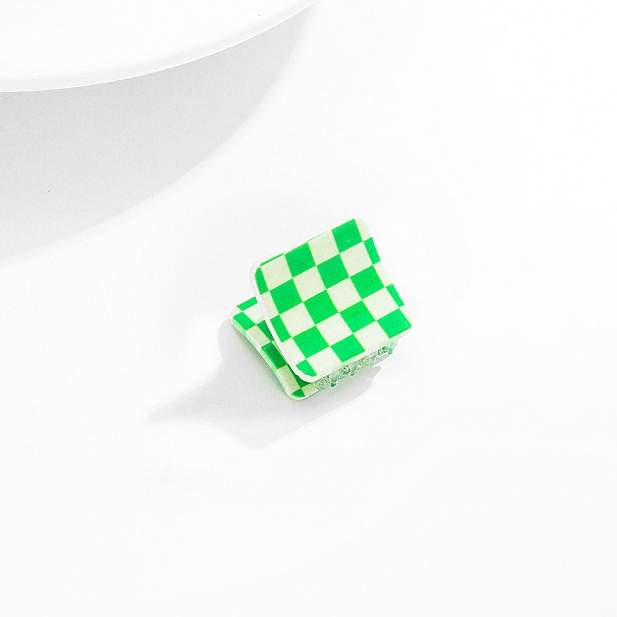 Trendy Colorful Check Checkered Hair Claw Hair Clip