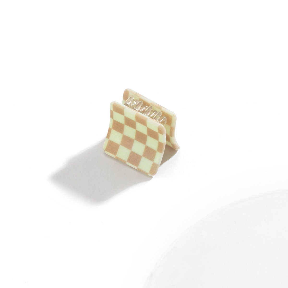 Trendy Colorful Check Checkered Hair Claw Hair Clip