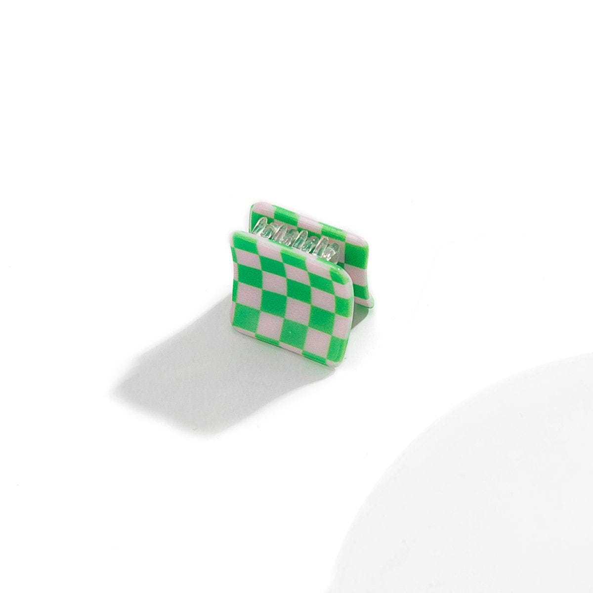 Trendy Colorful Check Checkered Hair Claw Hair Clip