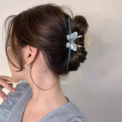 Trendy Enamel Colorful Butterfly Claw Clip Hair Clip