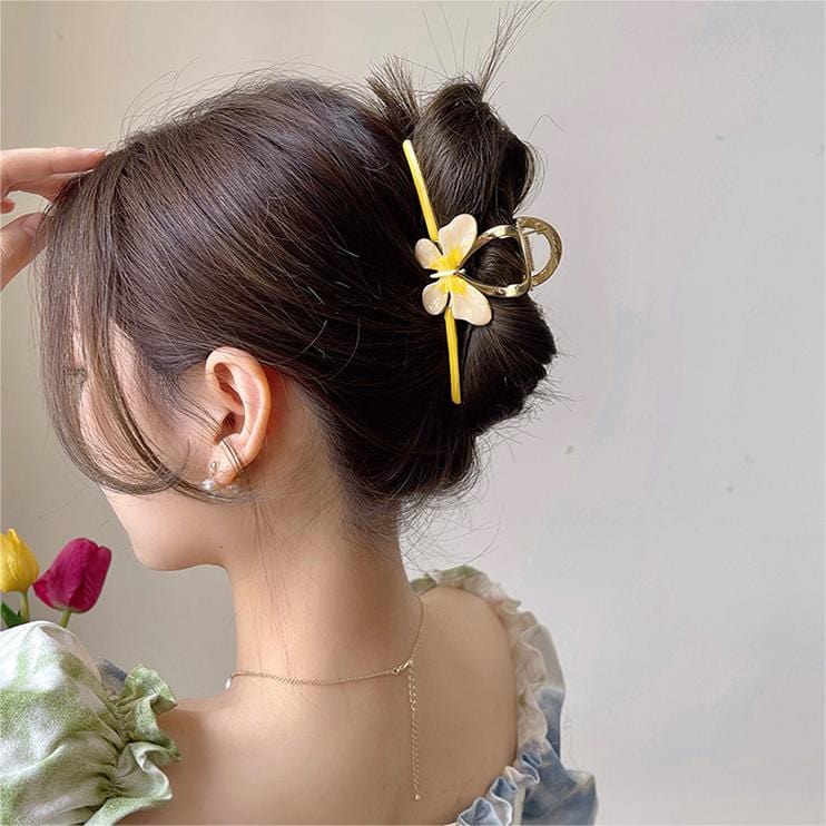 Trendy Enamel Colorful Butterfly Claw Clip Hair Clip