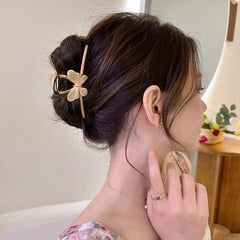 Trendy Enamel Colorful Butterfly Claw Clip Hair Clip