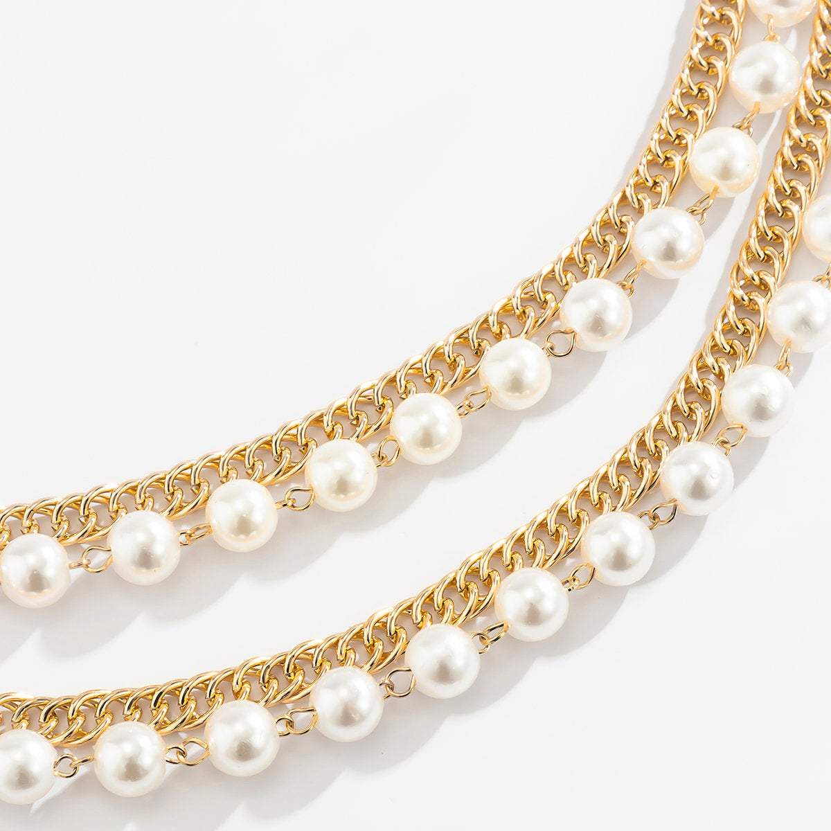 Trendy Layered Beaded Pearl Waist Chain